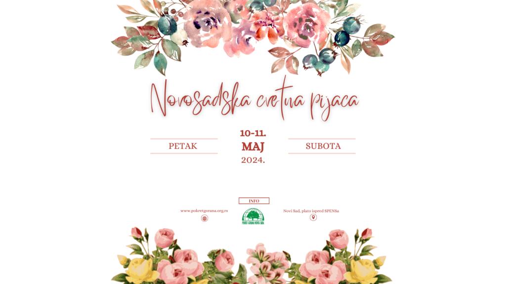 Šesta prolećna Novosadska cvetna pijaca na platou ispred Spensa