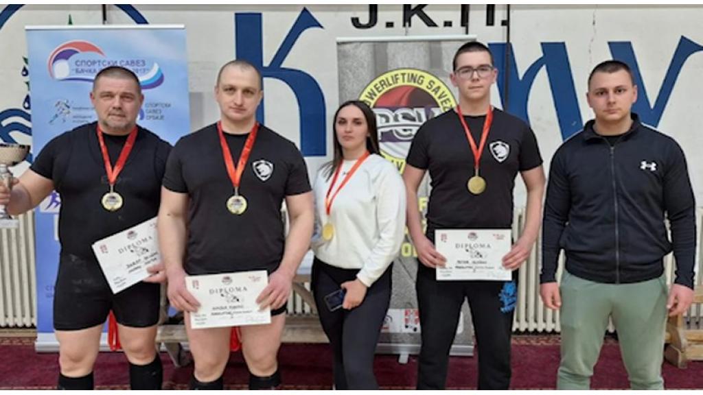 Somborski klub „Sever“ među najuspešnijima na Prvenstvu Vojvodine u powerliftingu