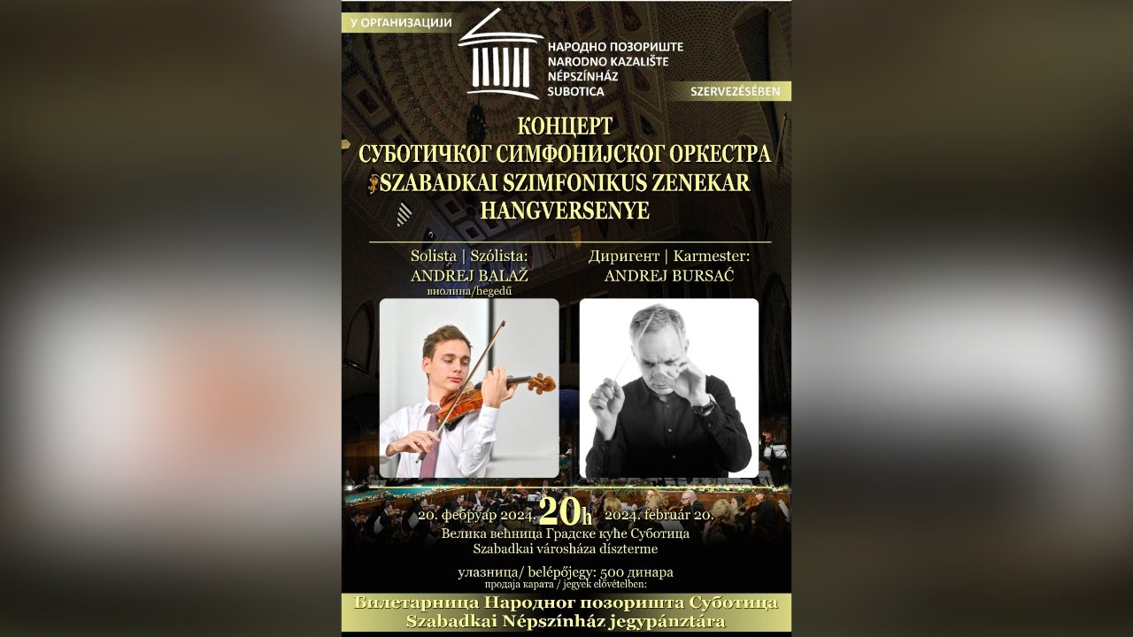 Koncert Subotičkog simfonijskog orkestra