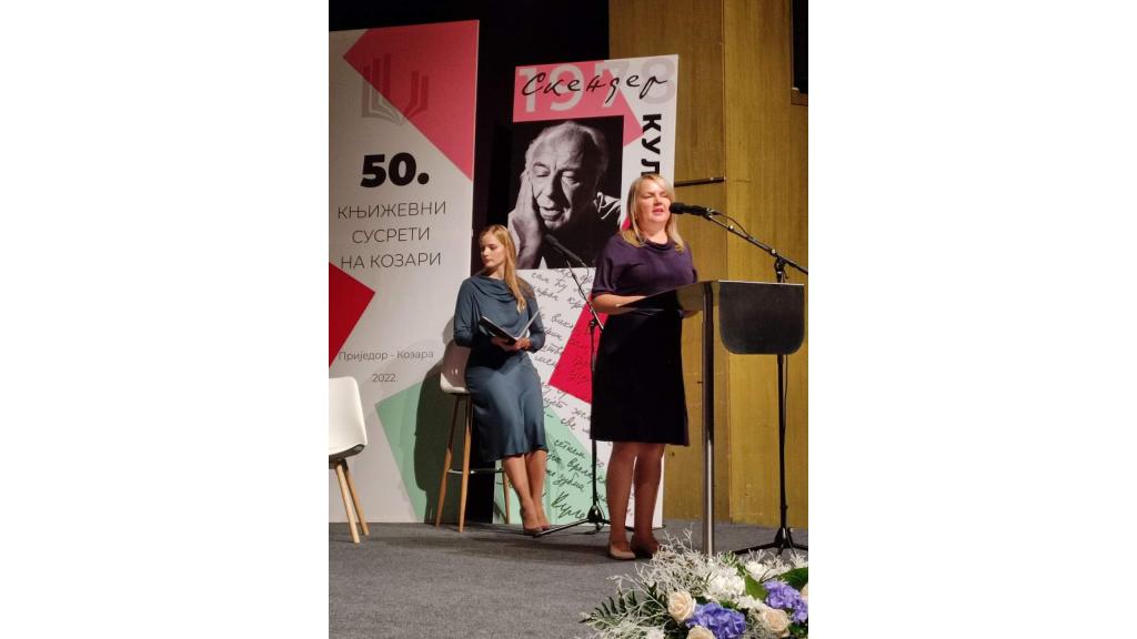 Mitrovčanka Slađana Milenković na 50. književnim susretima na Kozari