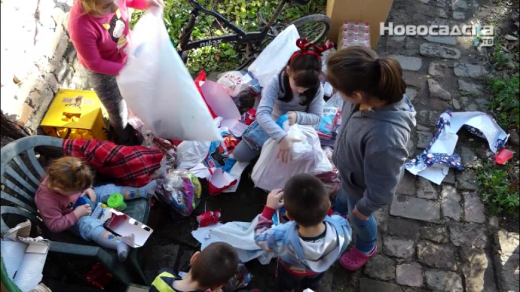 Novosadska televizija sakupila humanitarnu pomoć za samohranu majku sedmoro dece
