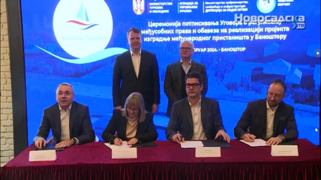 Potpisan ugovor o izgradnji putničkog pristaništa u Banoštoru na Dunavu