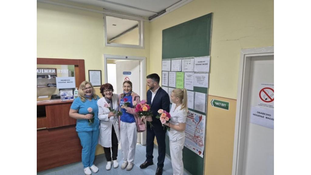 Rojević posetio Dom zdravlja, Opštu bolnicu i Gerontološki centar