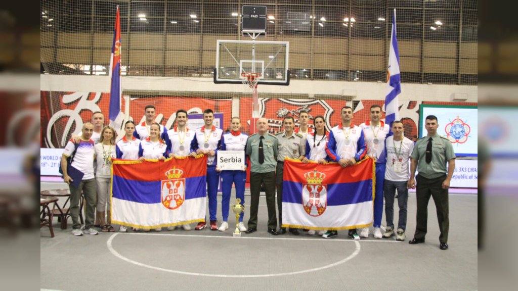 Vojna muška reprezentacija Srbije druga na Svetskom vojnom prvenstvu u basketu 3×3