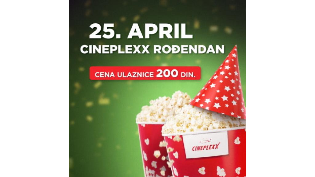 Specijalna cena ulaznice od 200 dinara povodom Cineplexx rođendana