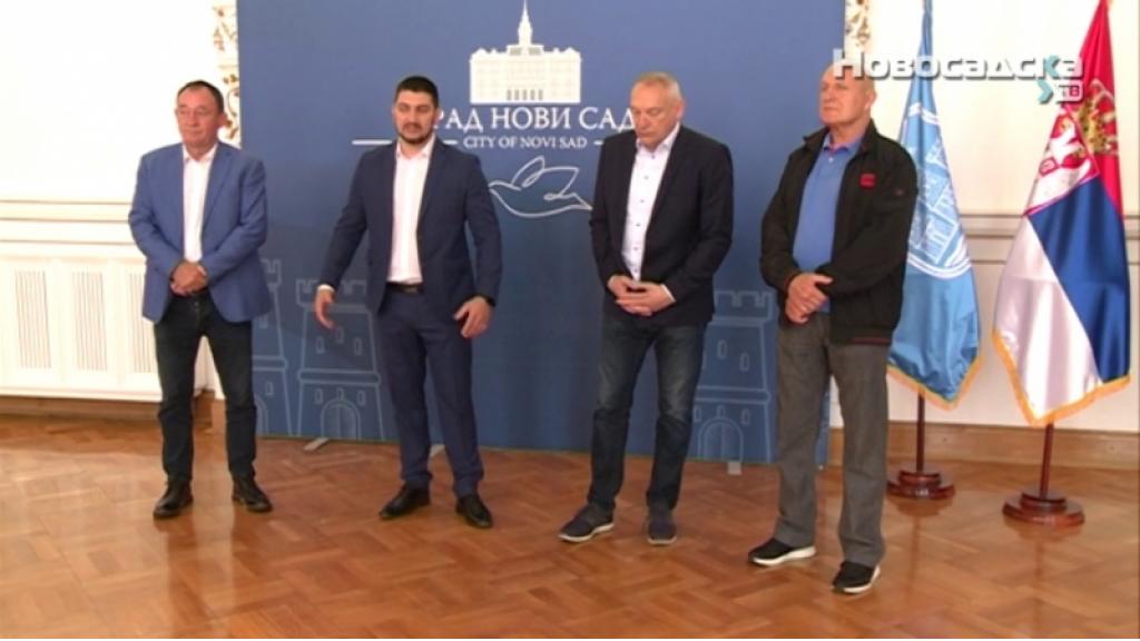 Istaknuti sportski veterani iz Novog Sada i Zagreba na prijemu u Gradskoj kući
