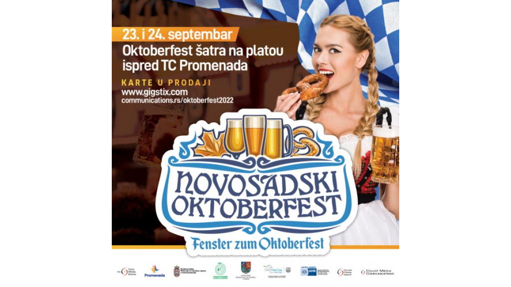 Novosadski Oktoberfest 23. i 24. septembra, u velikom pivskom šatoru ispred TC Promenada