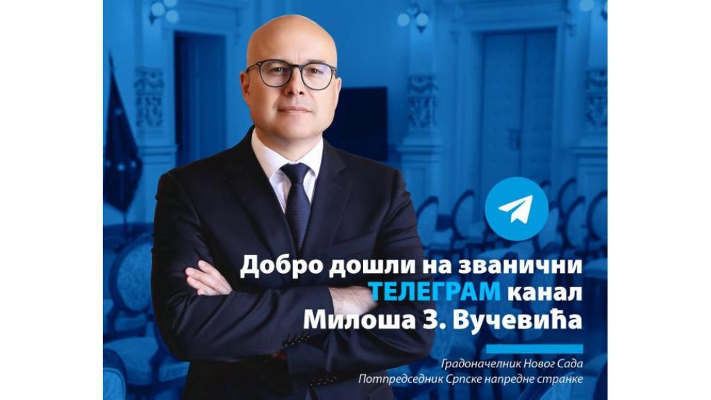 Miloš Vučević otvorio zvaničan kanal na Telegramu