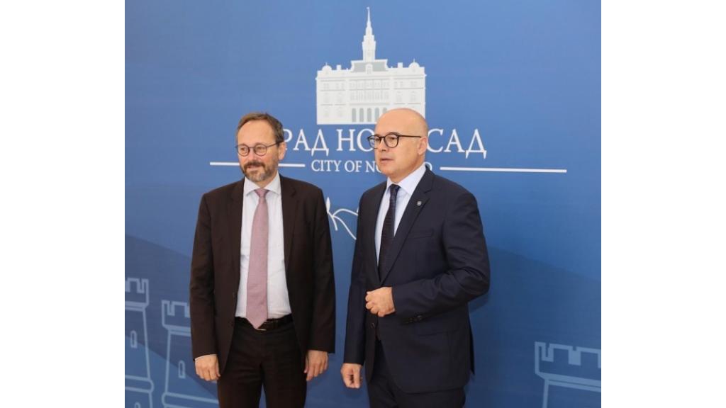 Gradonačelnik održao sastanak sa šefom Delegacije EU u Republici Srbiji