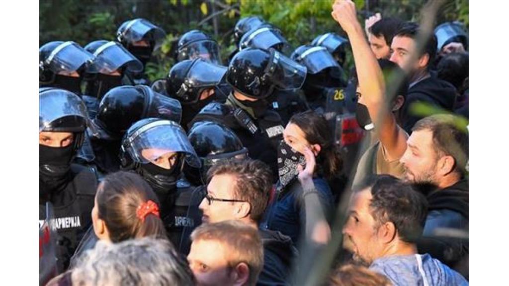 Ponovo protest na Šodrošu, petoro privedeno
