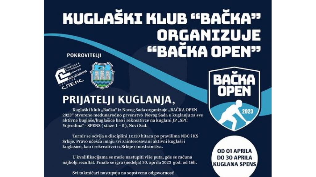 Međunarodno prvenstvo Novog Sada u kuglanju “Bačka open 2023”
