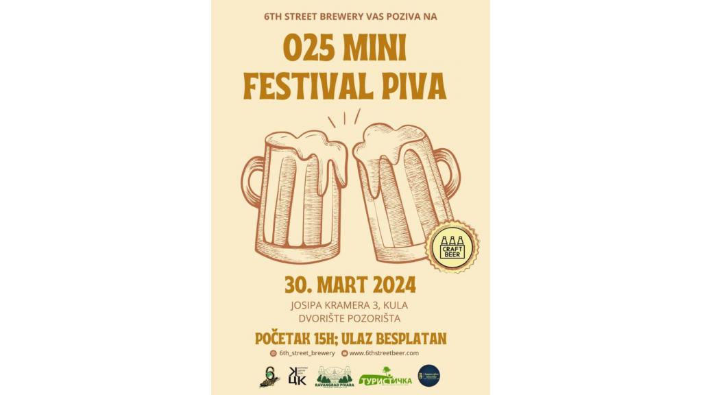 U subotu u Kuli „025 Mini festival piva“