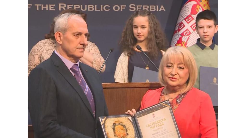 Profesor Tasić dobitnik Svetosavske nagrade