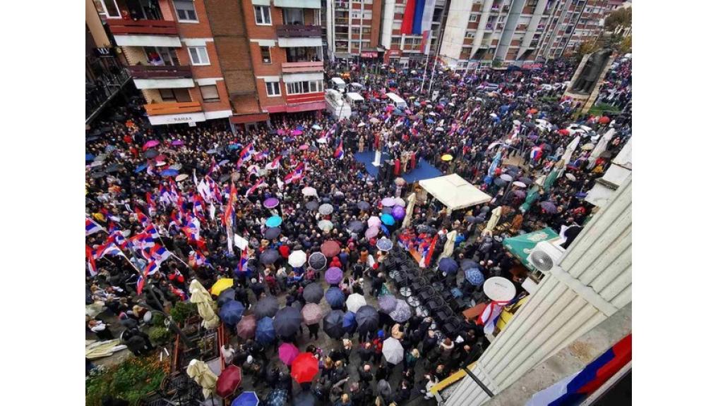 Narodni skup u Severnom delu Kosovske Mitrovice! Srbi poručuju: Imamo jednu državu – Srbiju