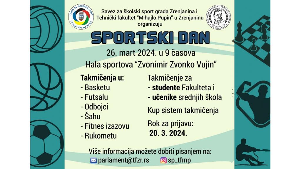 Manifestacija „Sportski dan“ zakazana za 26. mart