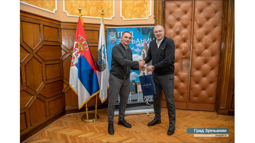 Gradonačelnik razgovarao s predsednikom Evropske asocijacije za školski sport i Saveza za školski sport Srbije