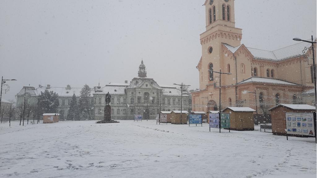 Prvi sneg u Zrenjaninu 2023.