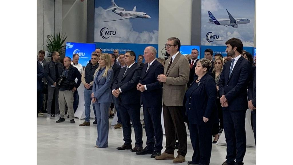 OTVARANJE FABRIKE MTU: U Novoj Pazovi Vučić, Radinović, ambasadorka Nemačke i  menadžment ovog avio giganta