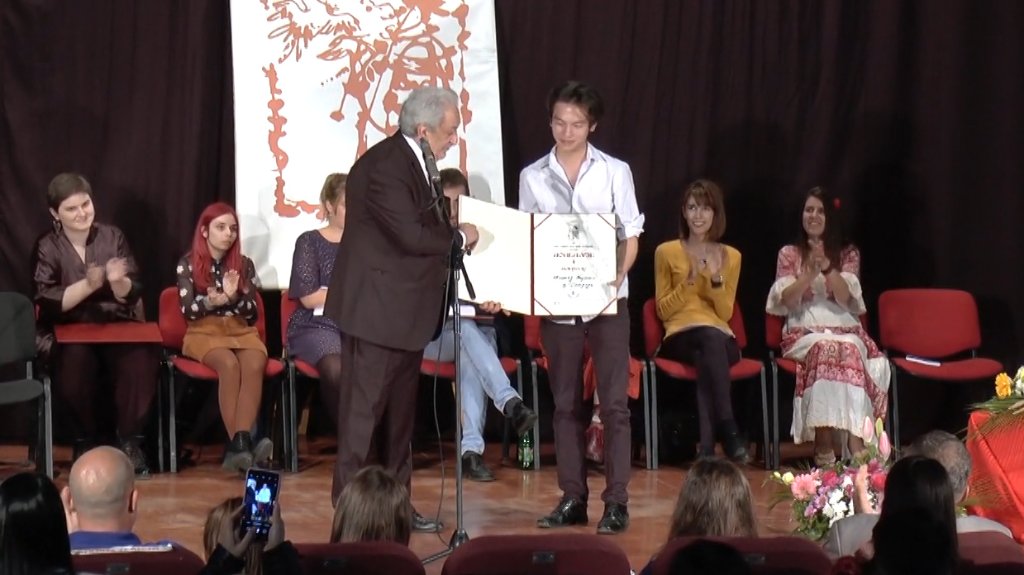 Pobednik ovogodišnjeg Festivala poezije mladih Šimon Cubota iz Beograda