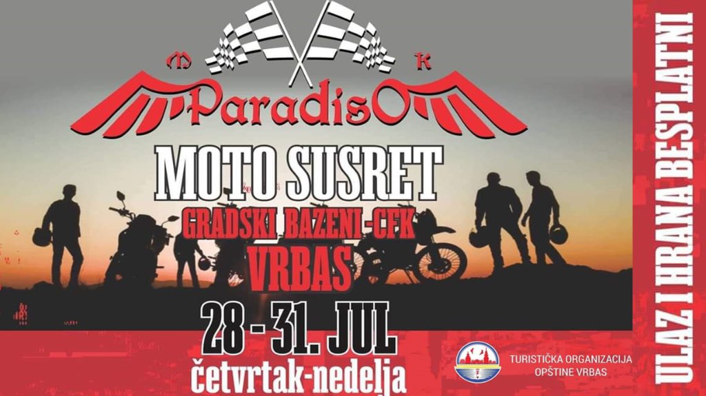 Moto skup u Vrbasu od 28. do 31. jula