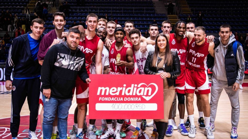 PETA DONACIJA ZA SAMO TRI DANA: Kompanija Meridian zaokružila akciju doniranja na Meridian kvalifikacionom turniru za FIBA Ligu šampiona!