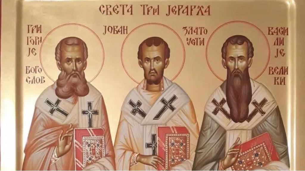 Srpska pravoslavna crkva slavi danas Sveta tri jerarha