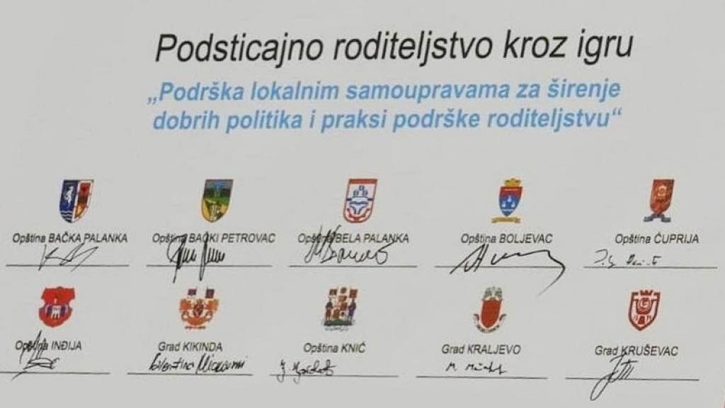 Potpisani memorandumi saradnje na „Podsticajnom roditeljstvu“ u još 29 gradova i opština