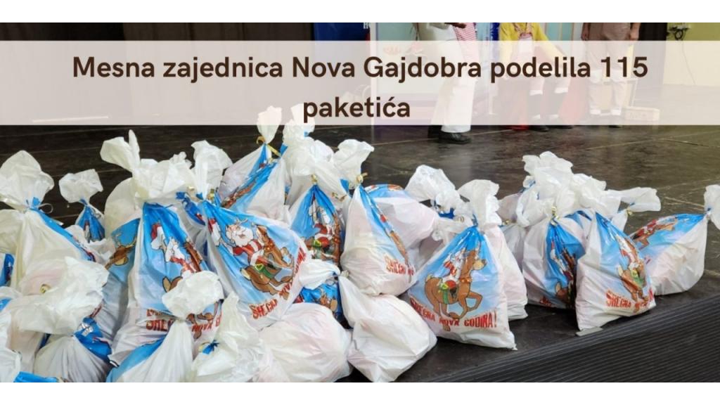 Mesna zajednica Nova Gajdobra podelila 115 paketića