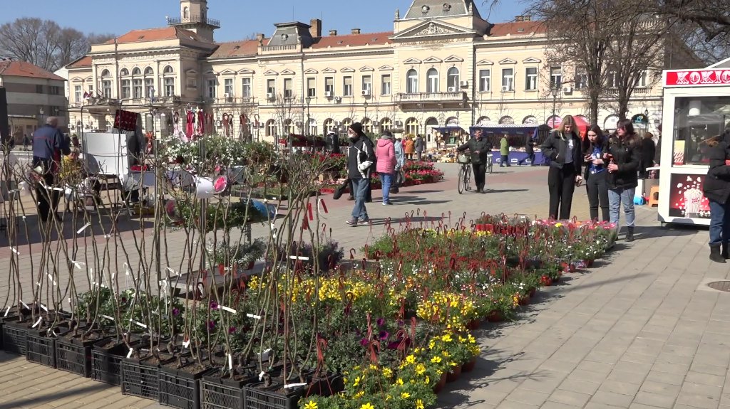Centar Bečeja procvetao drugog dana proleća