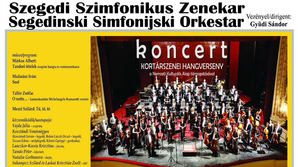 Koncert Segedinskog simfonijskog orkestra u petak u Kanjiži