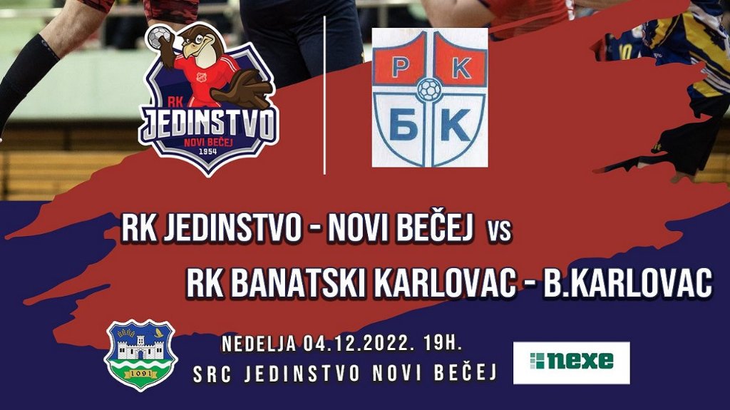 NAJAVA: RK Jedinstvo - RK Banatski Karlovac (4.12.)