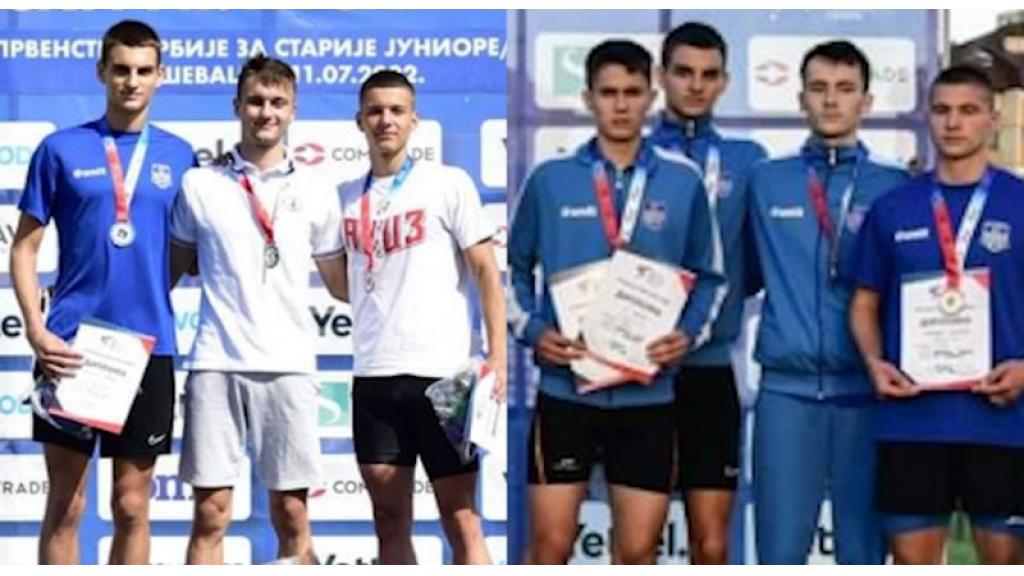 Mihajlo Katanić drugi na 400m prepone, a “Maraton” štafeta 4 x 400m treća u Srbiji