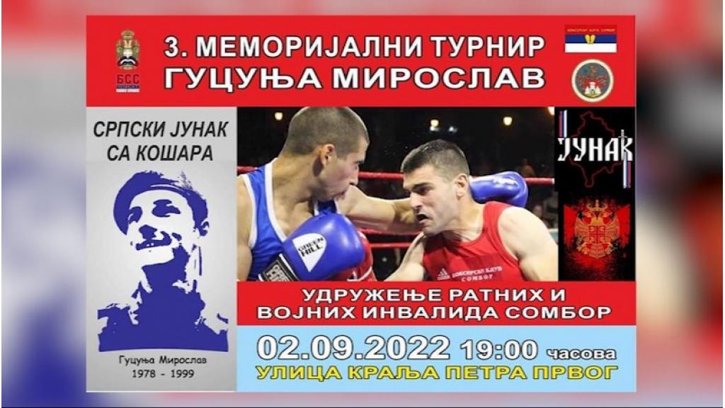 U petak 3. Memorijalni bokserski turnir „Miroslav Gucunja“