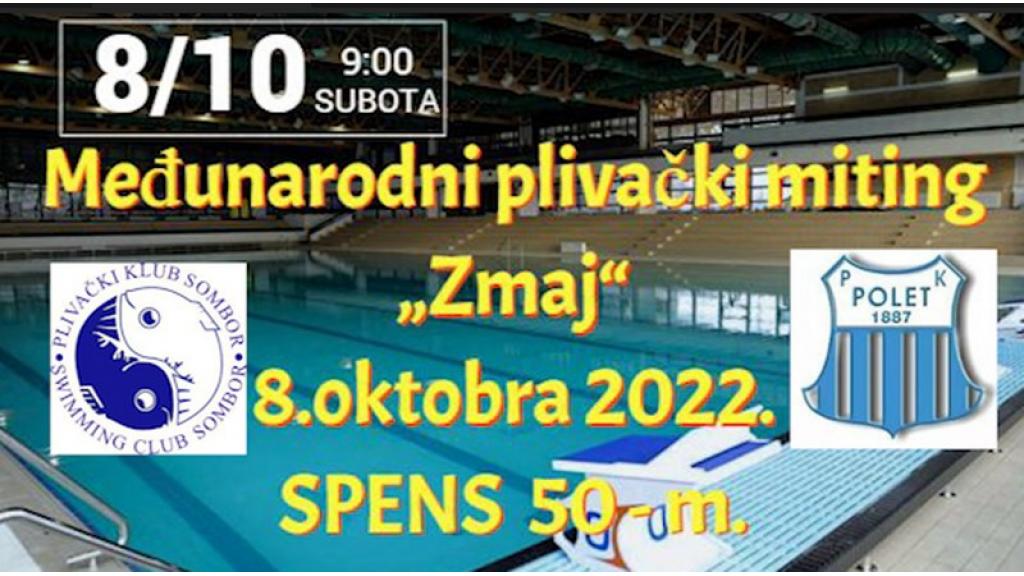 Somborski plivači na  Međunarodnom plivačkom mitingu „Zmaj 2022“ u Novom Sadu