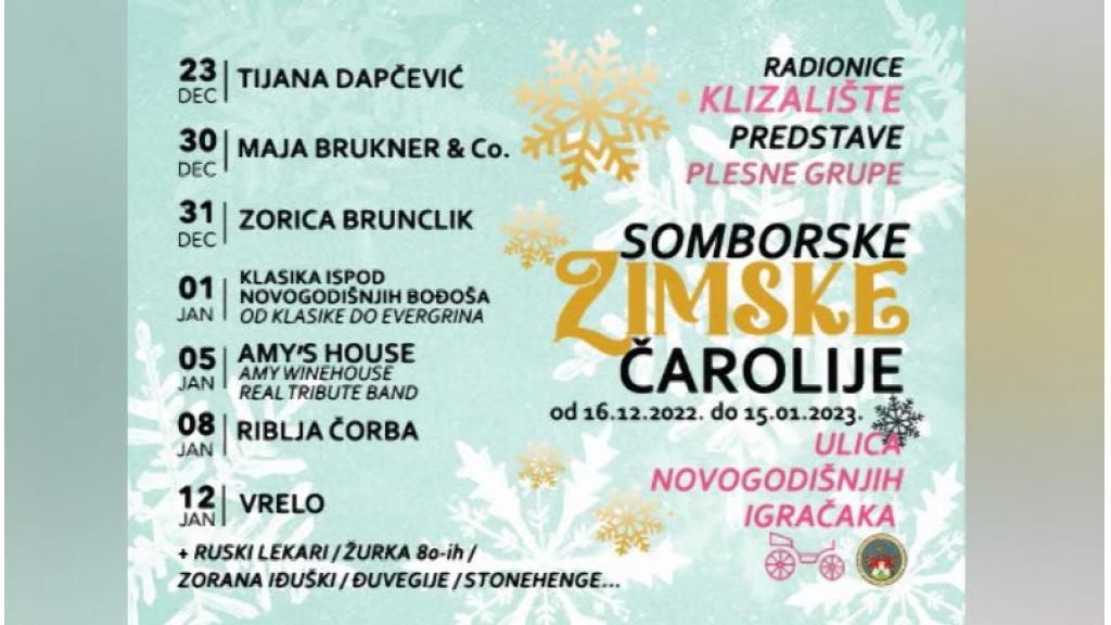 Sutra počinje tradicionalna manifestacija „Somborske zimske čarolije“