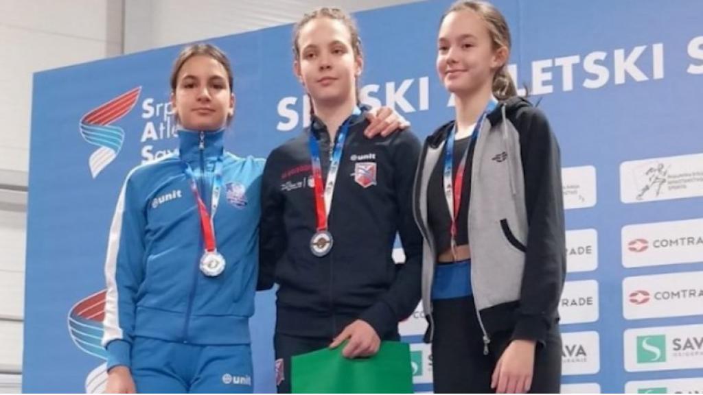 Milica Zanze vicešampionka Srbije u disciplini na 60m u kategoriji mlađih pionirki