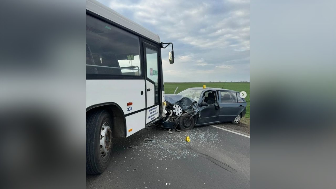 Više povređenih u sudaru autobusa i automobila kod Bačke Topole