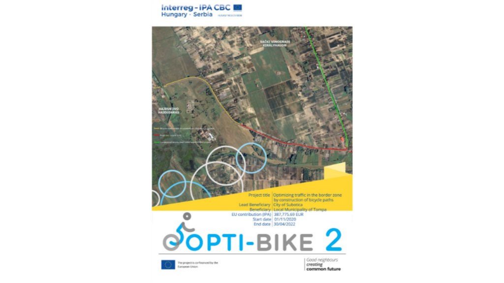 Uskoro radovi na izgradnji biciklističke staze između Hajdukova i Bačkih Vinograda