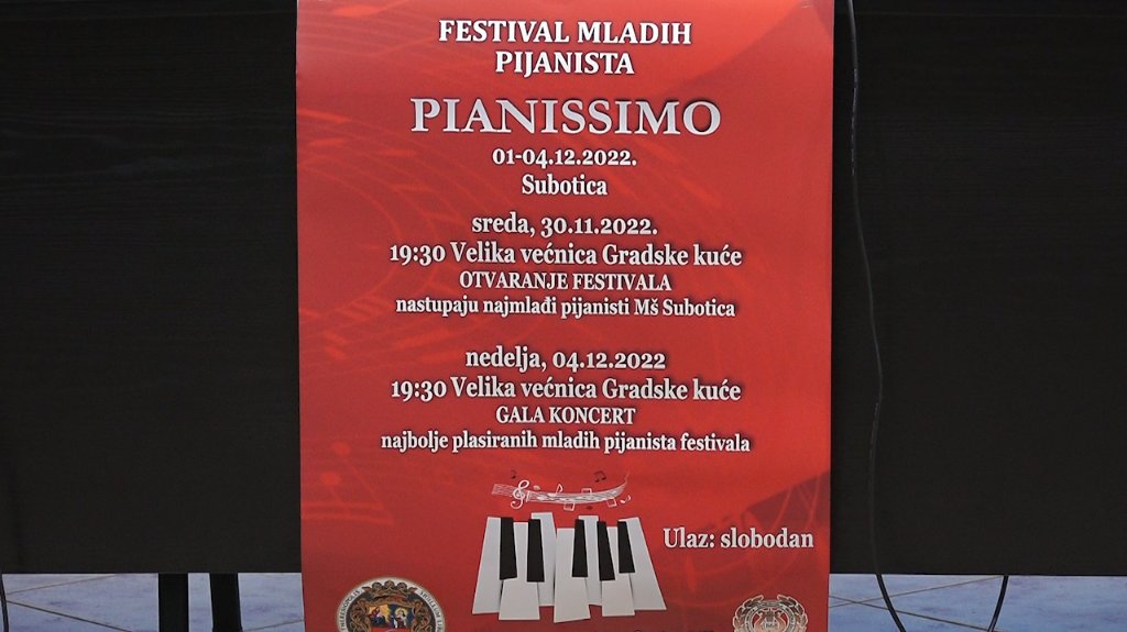 Festival mladih pijanista „Pianissimo” od 30.novembra 