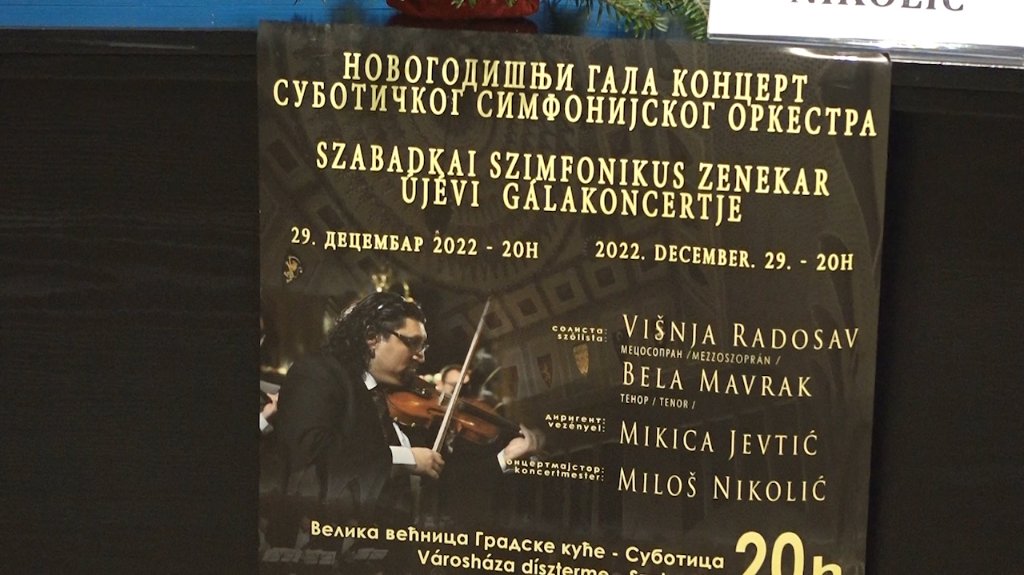 Novogodišnji koncert Subotičkog simfonijskog orkestra 29.decembra