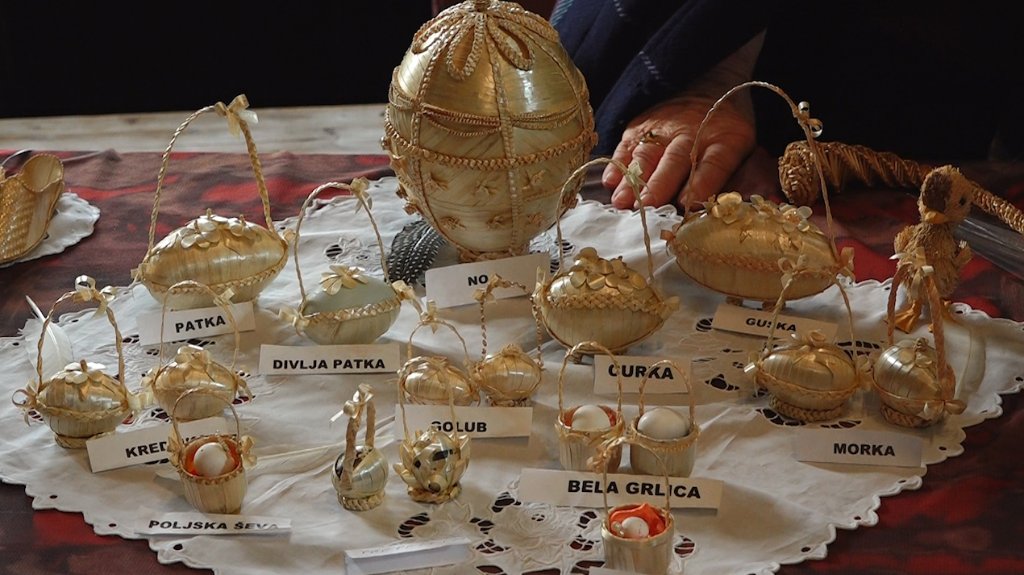 Uskršnja jaja  ukrašena slamom - tradicija vojvođanskih salaša